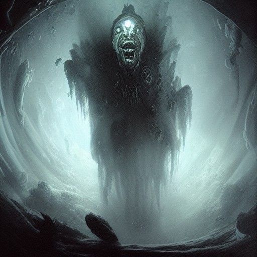 Cosmic Horror Monster in Space, Gothic Art
