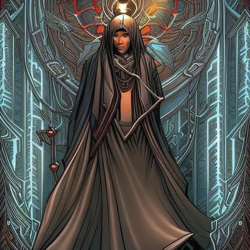 Morpheus with Dreamcatcher in Comic Book Art Style