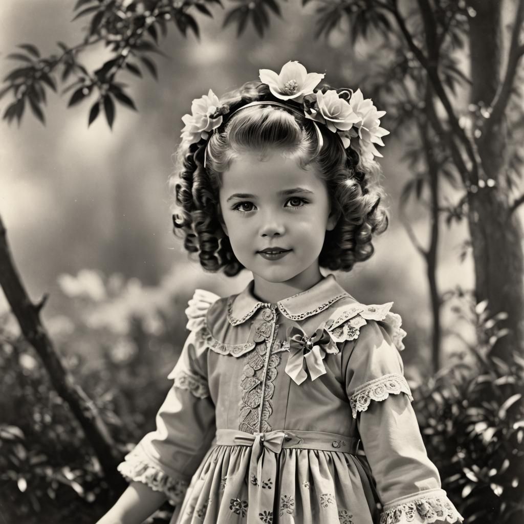 Young Shirley Temple Portrait