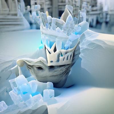 Majestic Ice Crown in 3D