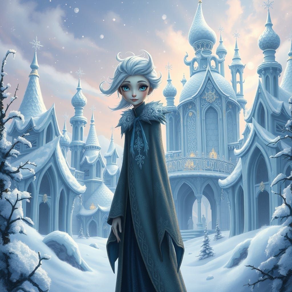 Whimsical Winter Wonderland in Delicate Ice
