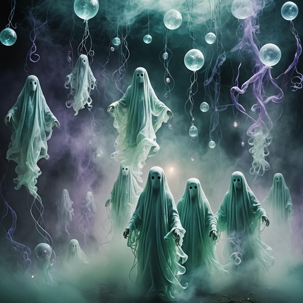 Ethereal Ghosts in a Mystical Realm