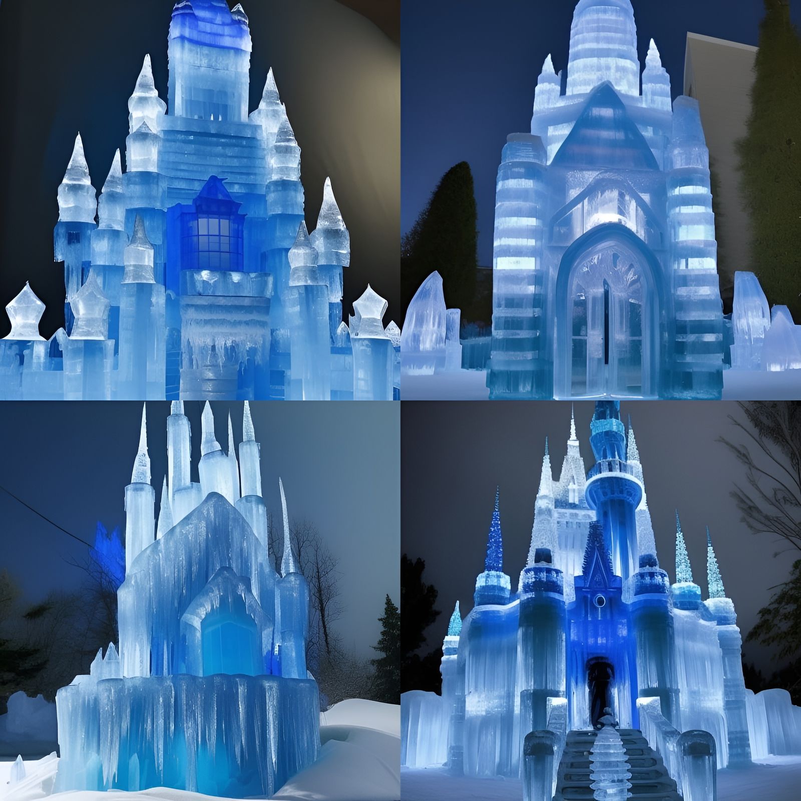 An enchanting ice castle
