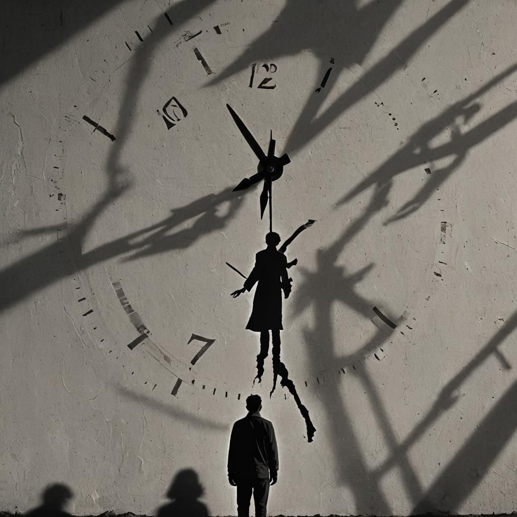 Life and Death: A Dramatic Cinematic Film Still