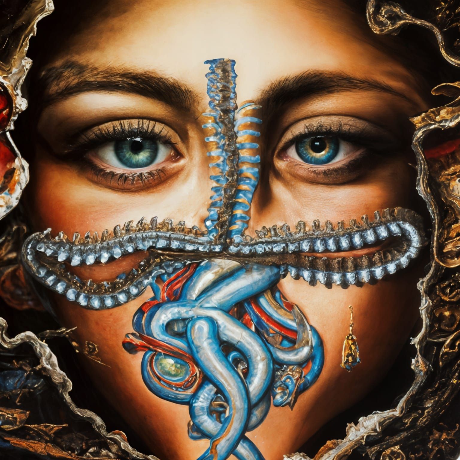 Surreal Zippered Face Reveals Inner Child