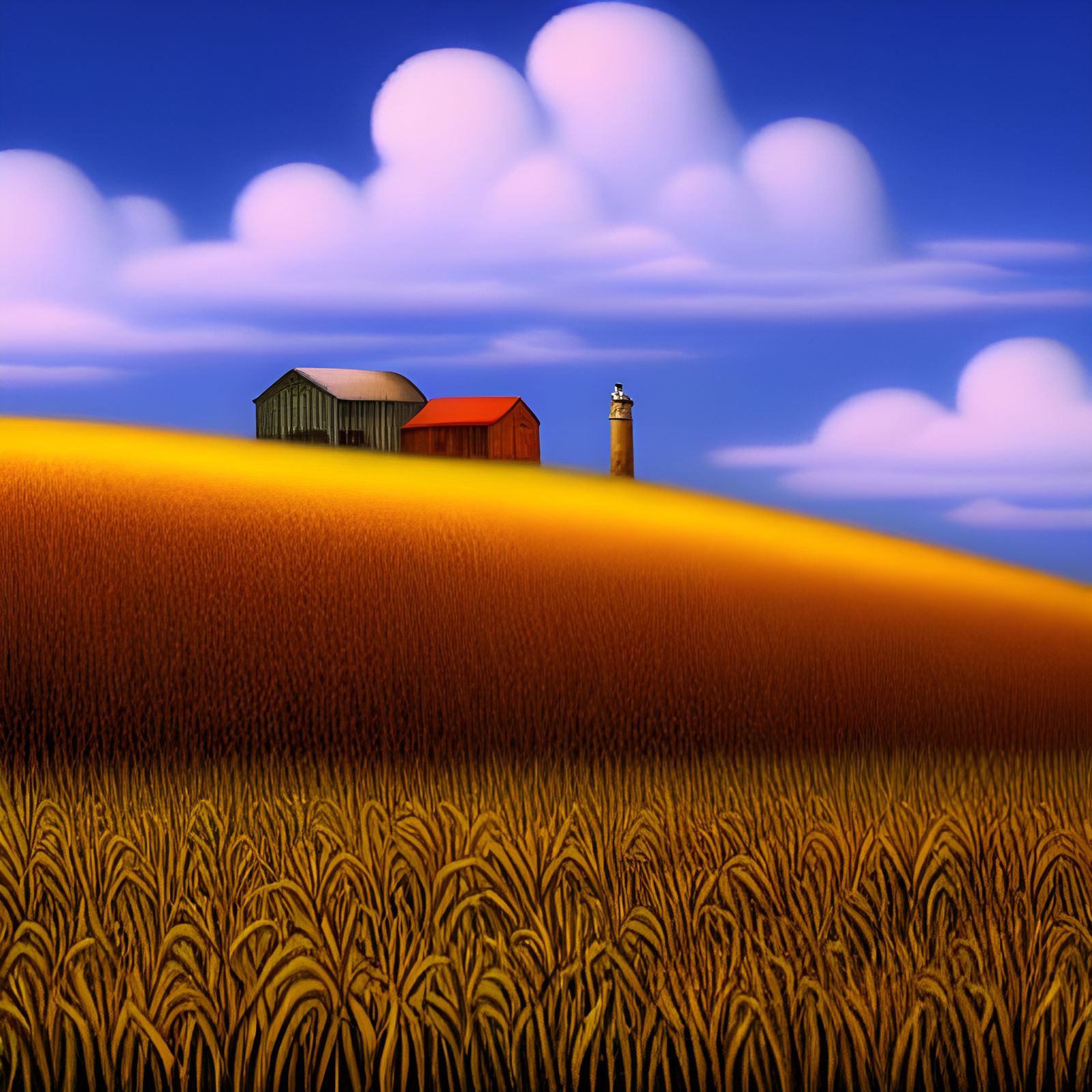 Whimsical Wheat Fields Inspired by Shaun Tan