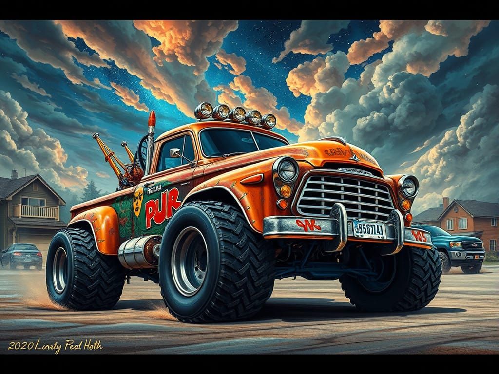 Dieselpunk Masterpiece: Radical Monster Pickup Truck
