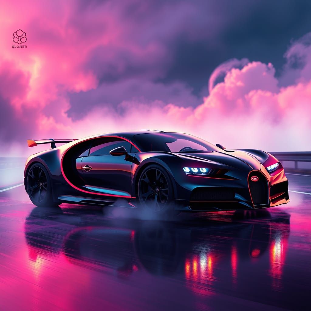 Hyper-Romantic Futuristic Bugatti Chiron Super Sport 300++
