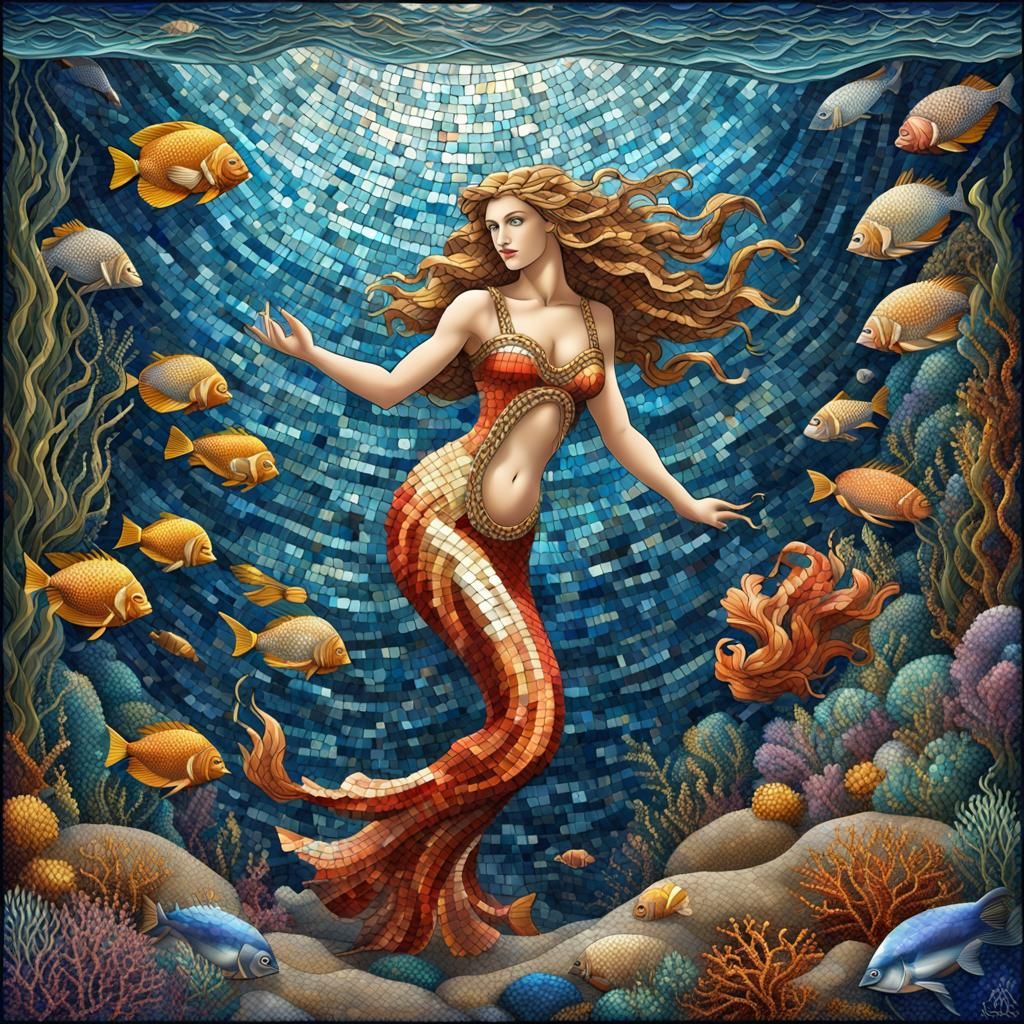 Mosaic of Amphitrite, Goddess of the Sea