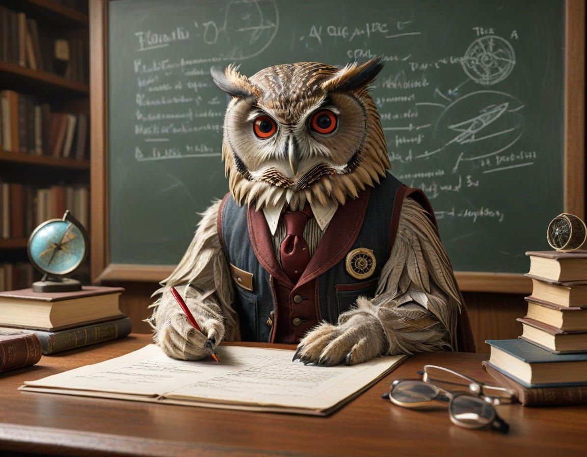 Sage Owl of Physics Teaches Aviation Theory