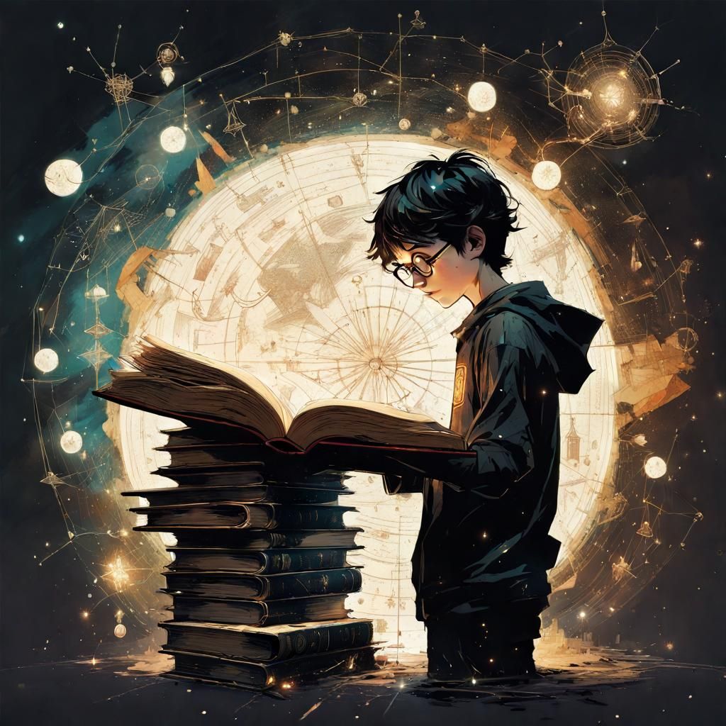 Magical Constellation Book with Reflective Eyes