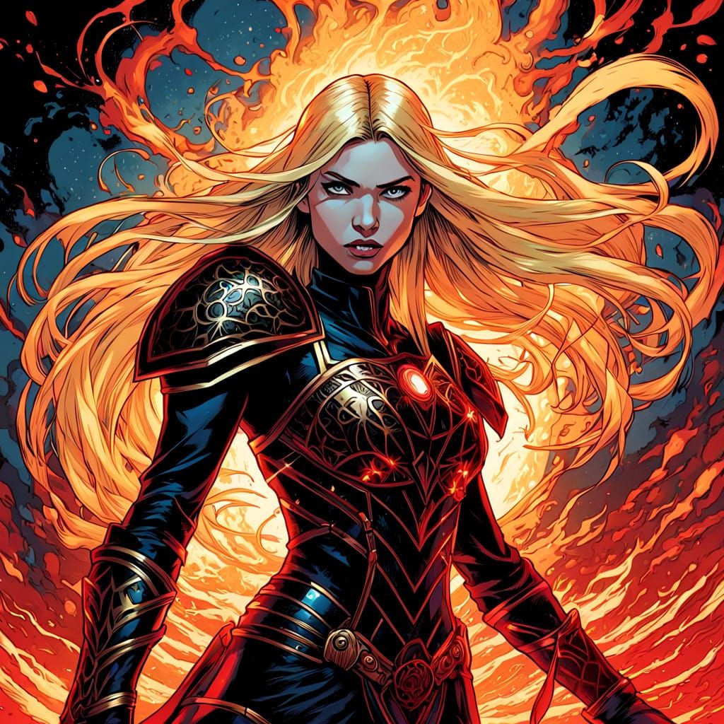 Illyana Rasputin, aka Magik, the blonde mutant with a fierce...