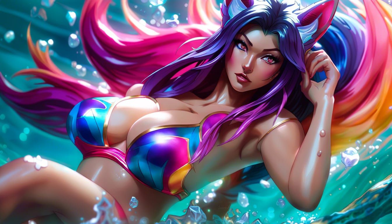 Ahri from League of Legends in Hyperrealistic Detail