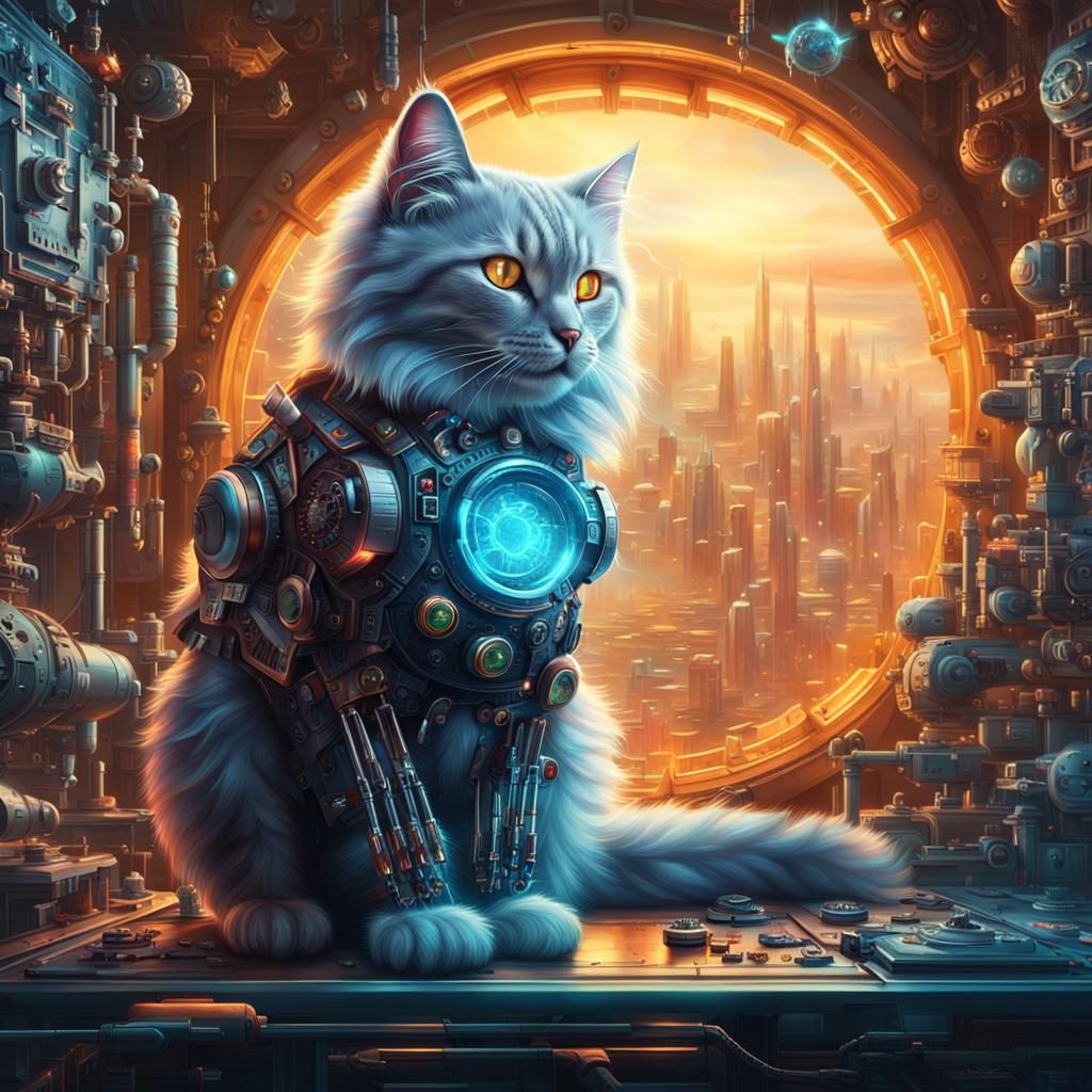 Cyborg Cat: Harmonious Fusion of Organic and Mechanical