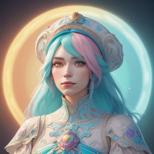 Anthropomorphic Ice Cream Character in Dark Fantasy Style