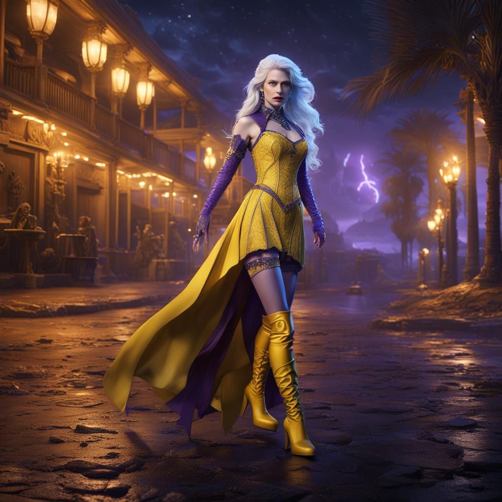 Daytona Beach: Killer Frost in Detailed Digital Painting