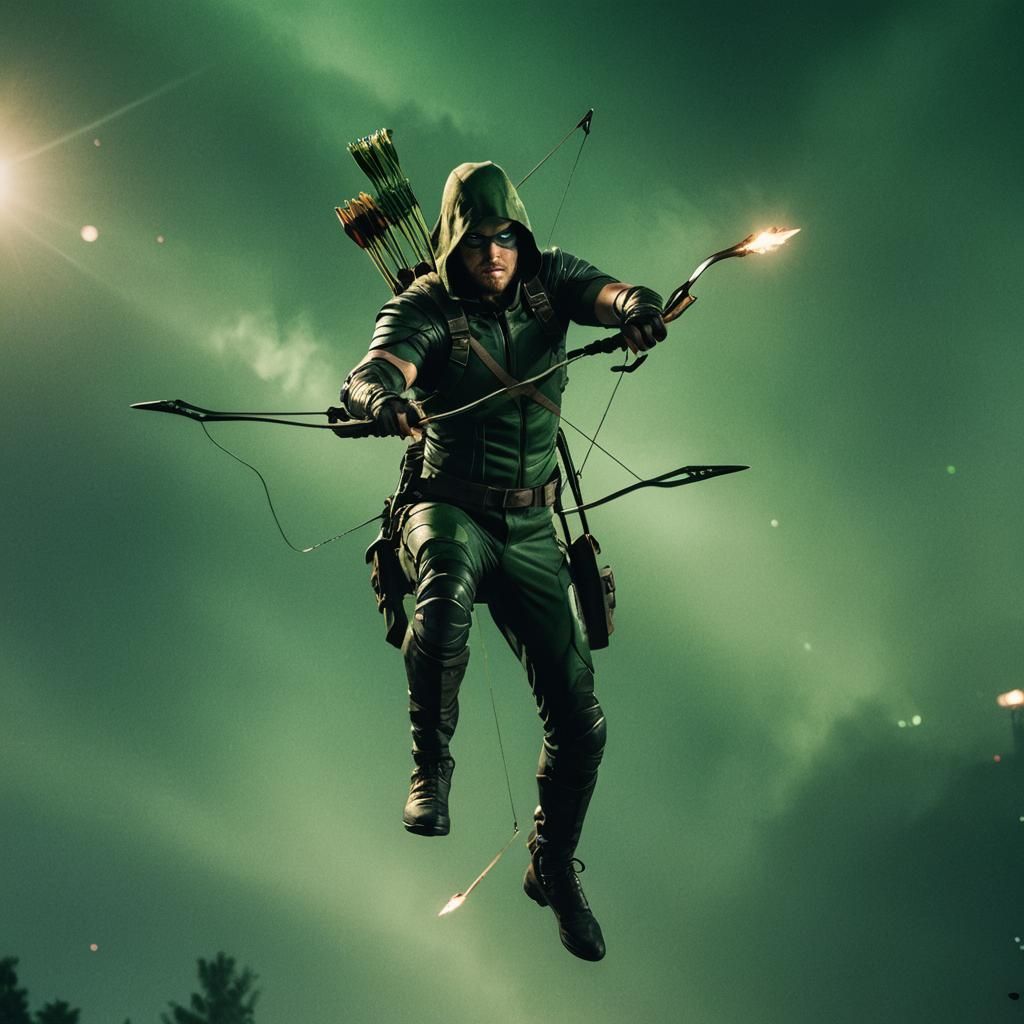 Green Arrow Cinematic Film Still
