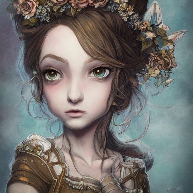 Detailed Portrait of an Adorable Fairy Queen