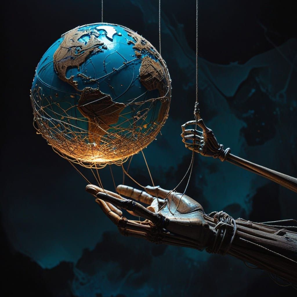 Rebellion Against Control: Skeleton Smashes Globe Strings
