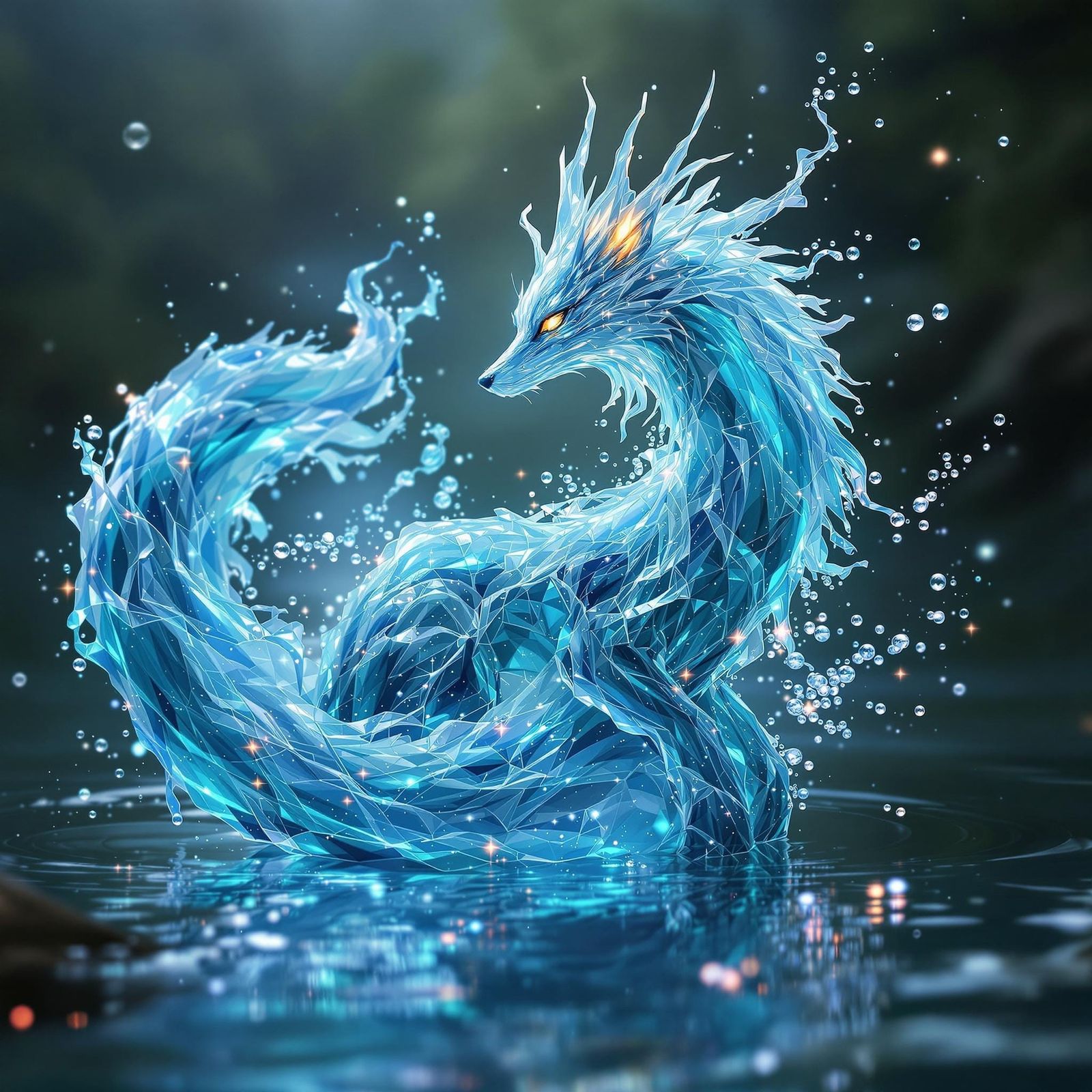 River Spirit in Ethereal Harmony