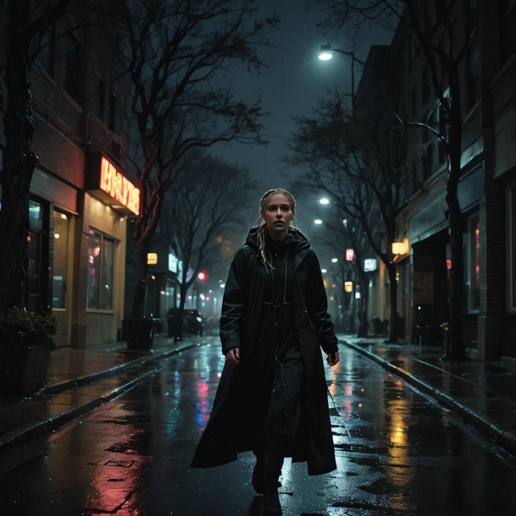 Night Runner: Cinematic Urban Photography in Moody Tones