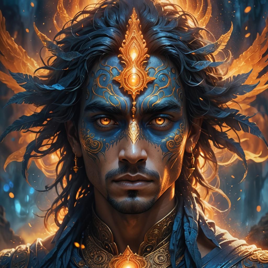 Intense Gaze: God's Soul-Piercing Vision in Digital Art