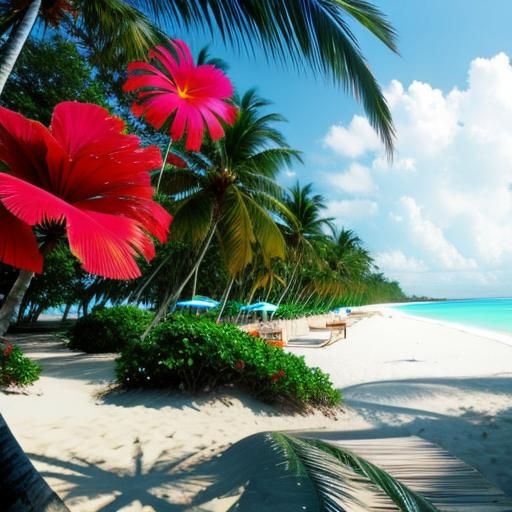Idyllic Tropical Beach Paradise