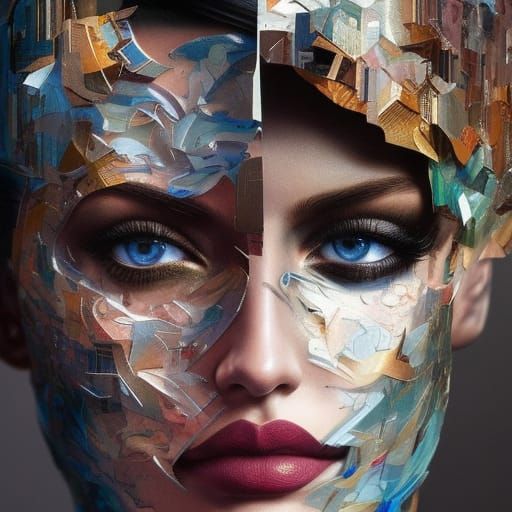 Semi-abstract portrait