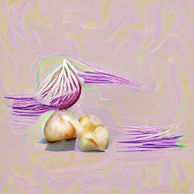 Garlic Bulb Still Life