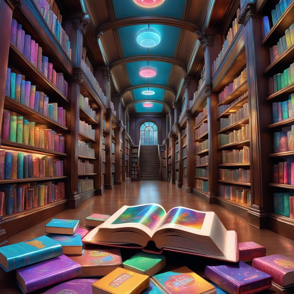 Holographic Books in a Candy City Library