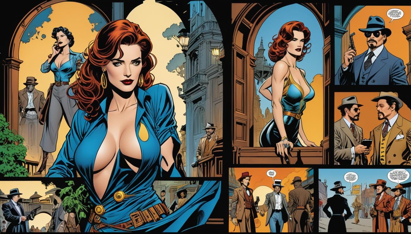 Comic Book Page: Desert Temple Exploration