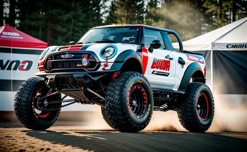 Mini Bikes Racing on Custom Trucks: Professional Photography