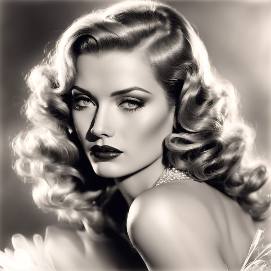 Glamour Portrait in Style of Hurrell and Royo