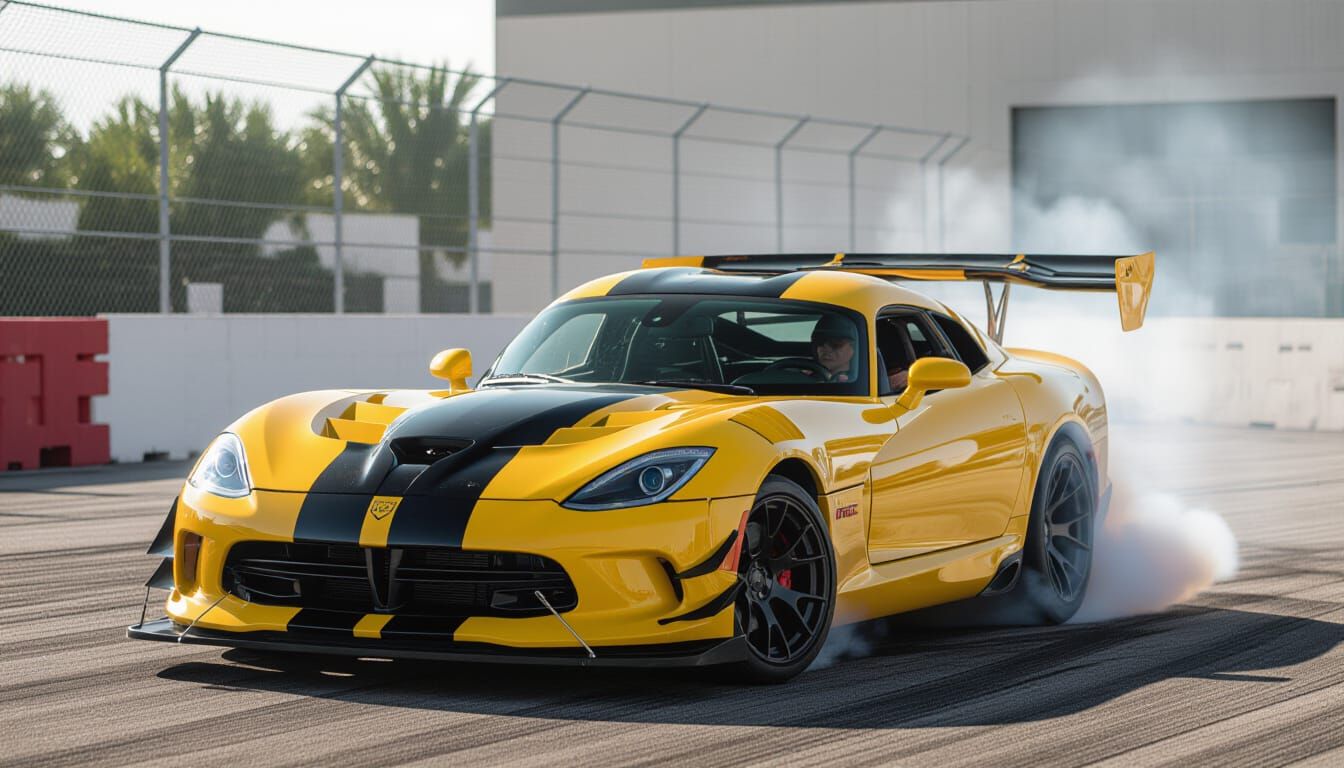ProStreet Dodge Viper Burnout in Cinematic Action