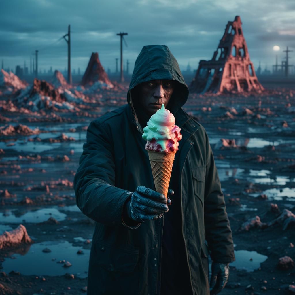 Post-Apocalyptic Surrealism: Melting Ice Cream