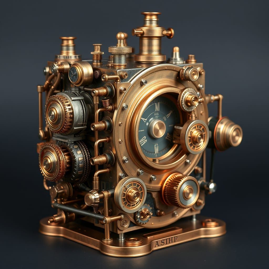 Steampunk Quantum Computer: Copper, Silver and Brass