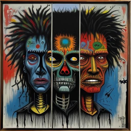 The Walking Dead: Abstract Expressionist Composition