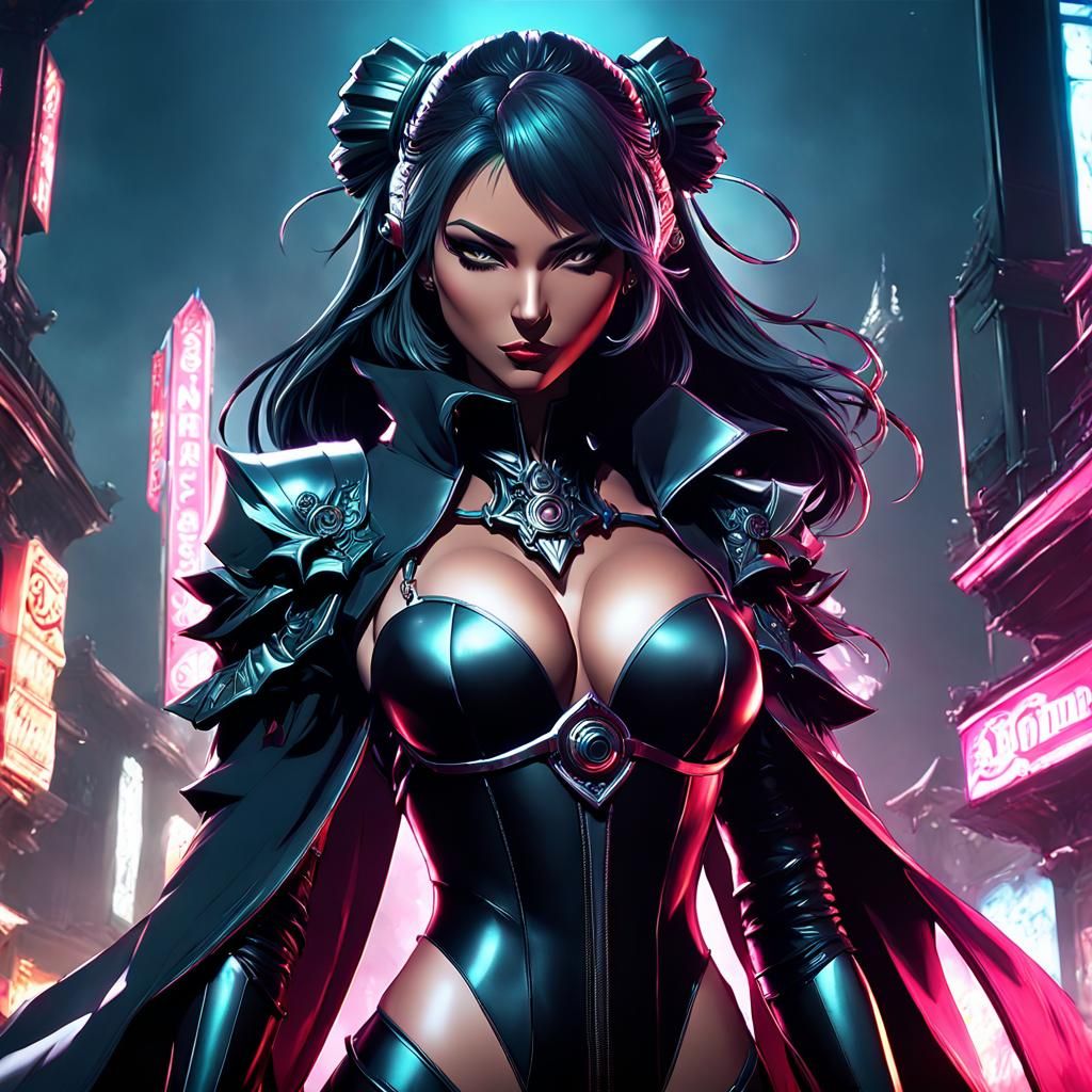 Sinister Anime Girls in Dark Fantasy Style