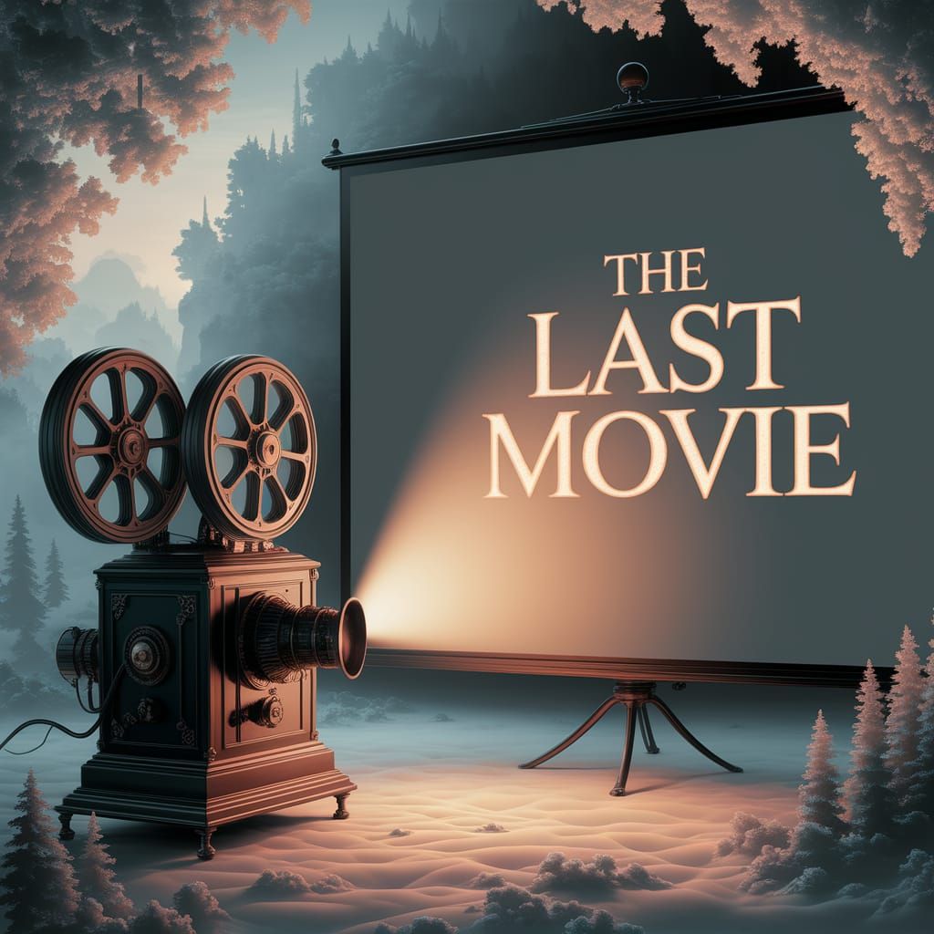 Ethereal Movie Projector in Thomas Kinkade Landscape