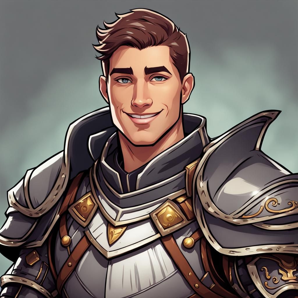 Cartoon Knight Inspired by Elemental's Wade