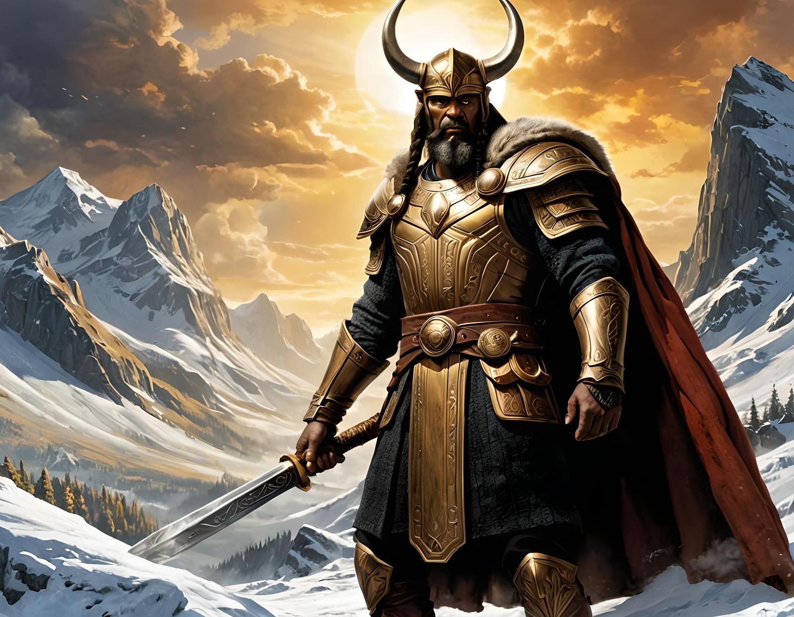 Heimdall: Watchman of the Gods in Digital Art