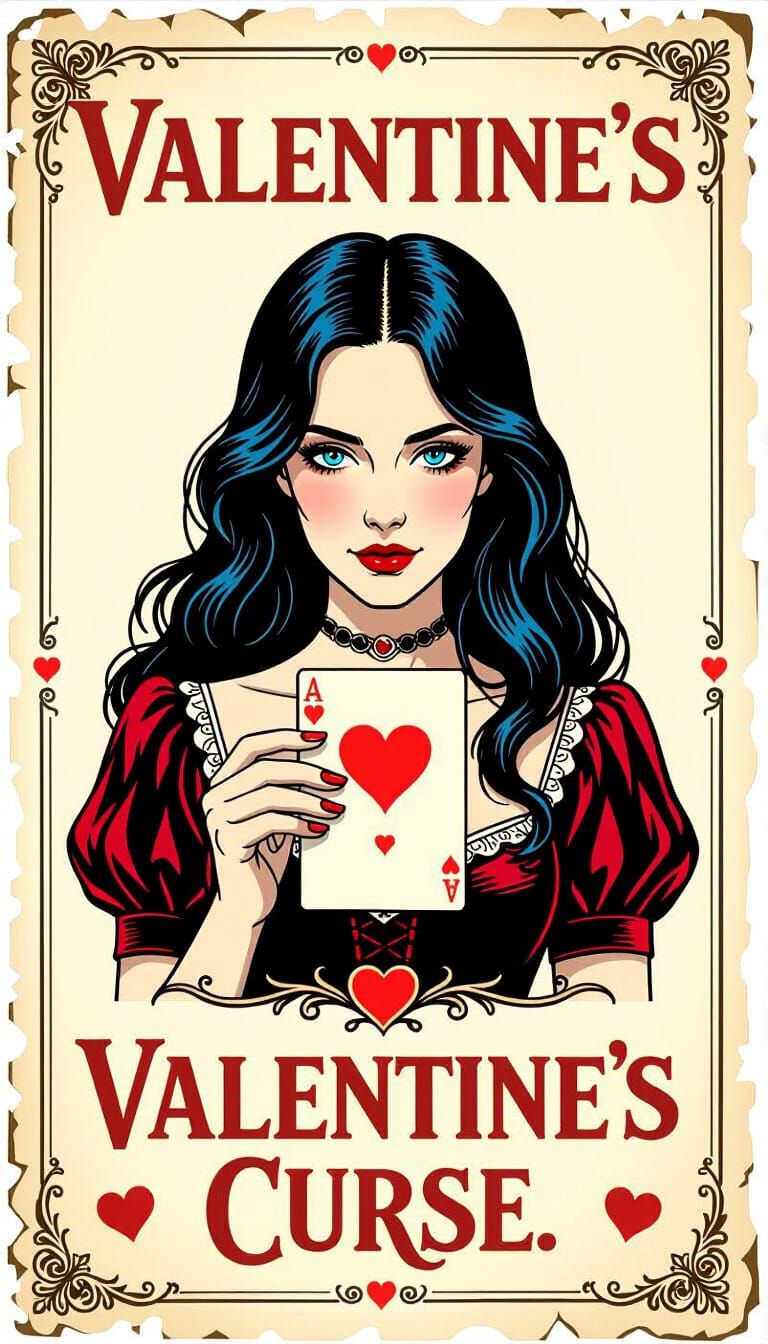 Valentine's Curse: A Heartbreaking AI Art Creation