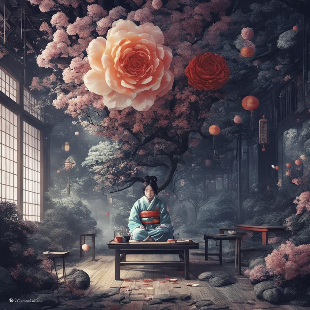 Digital Art Inspired by Kaoru Yamada