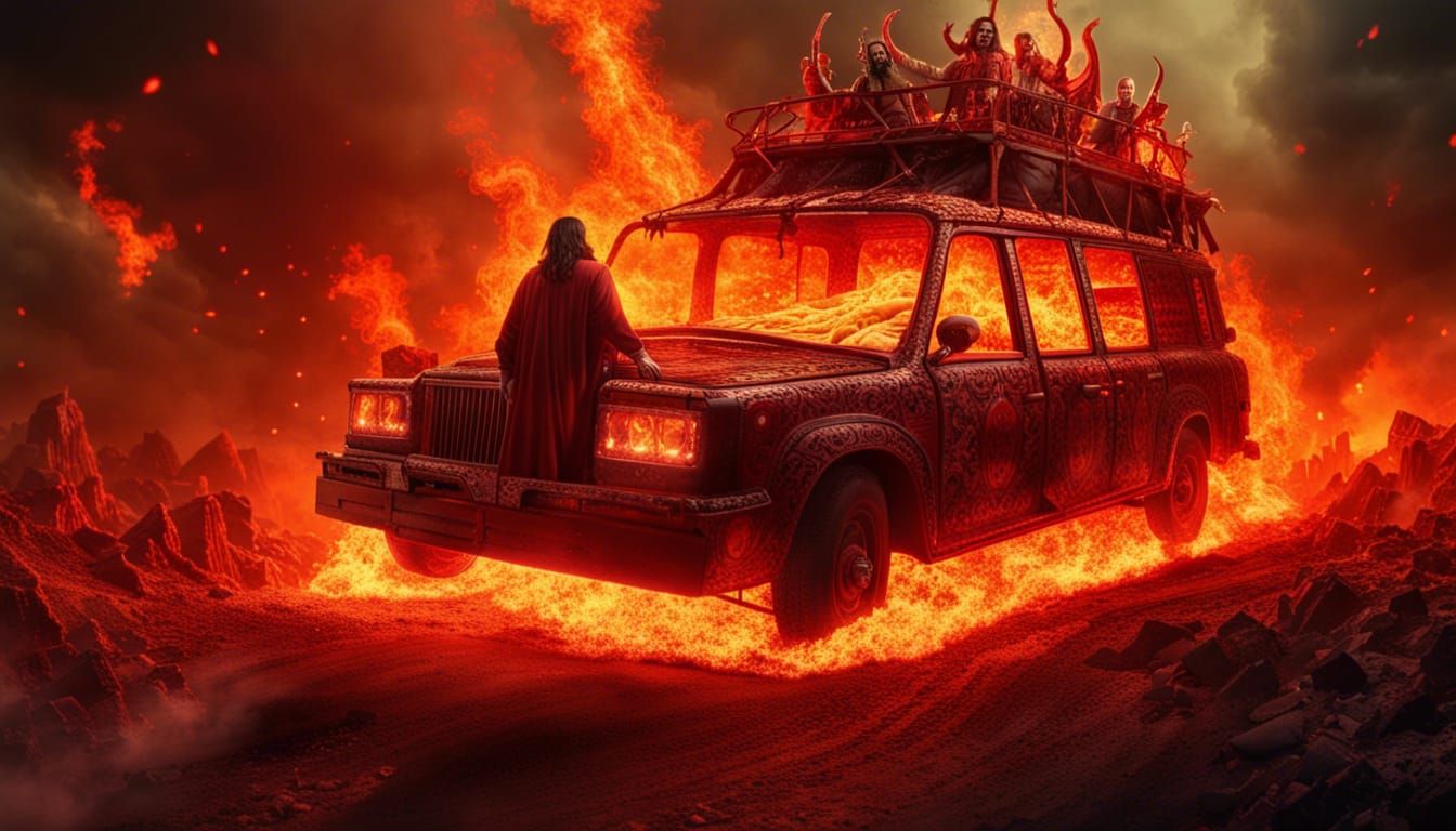 Jesus and Satan Carpool Through Hell