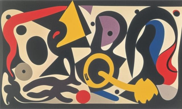 Surreal Space Octopus in Style of Surrealist Masters