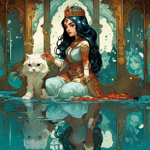 Water Reflection Portrait: Captivating Visual Effect