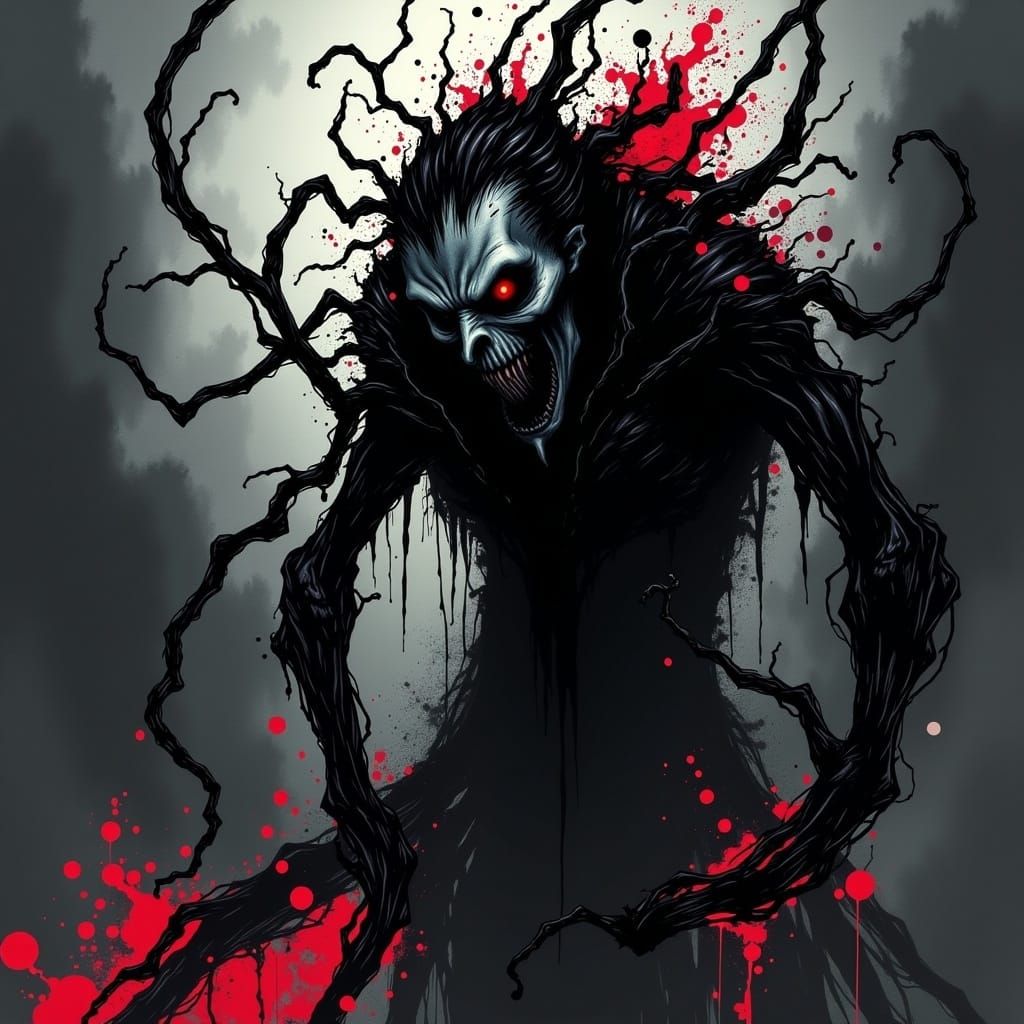 Cinematic Dracula in Twisted Ink Style