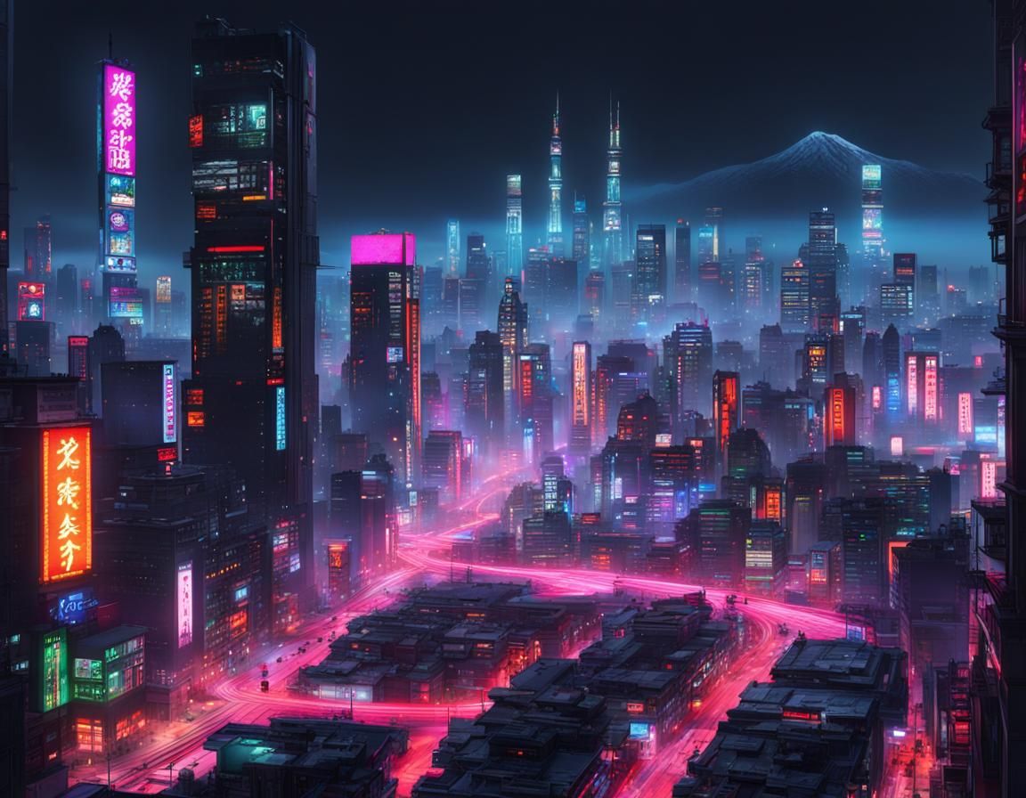 Neo-Feudal Japanese Sci-Fi Cityscape in Unreal Engine