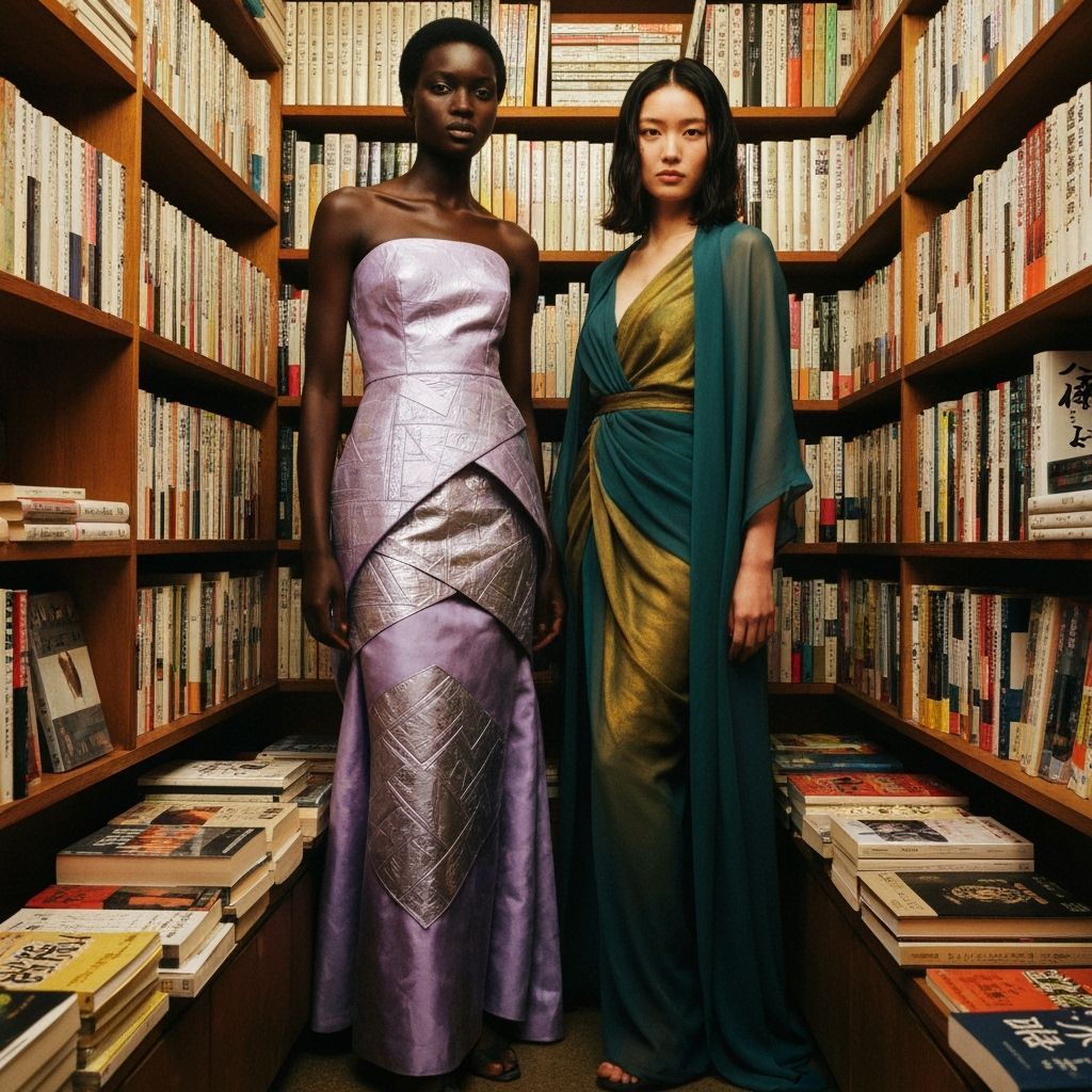 Avant-Garde Women in Surreal Japanese Bookstore