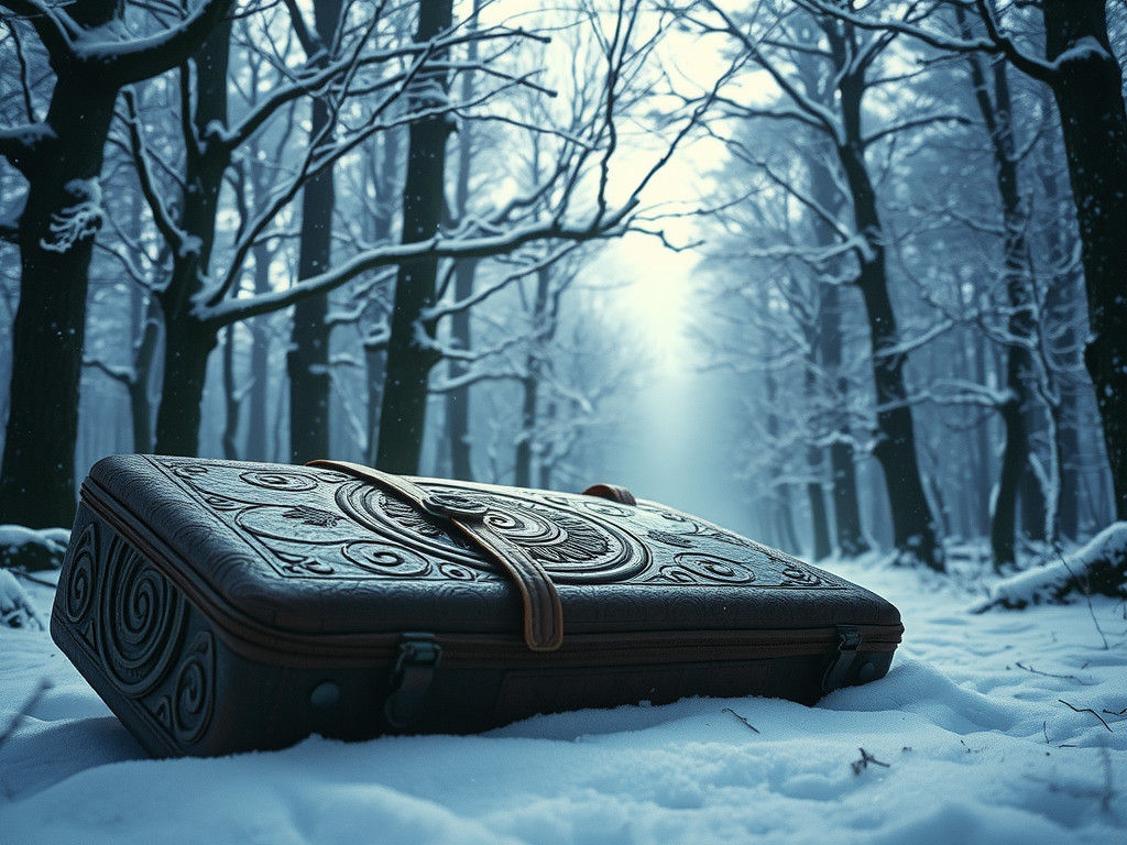 Enchanted Autoharp Case in Winter Wonderland